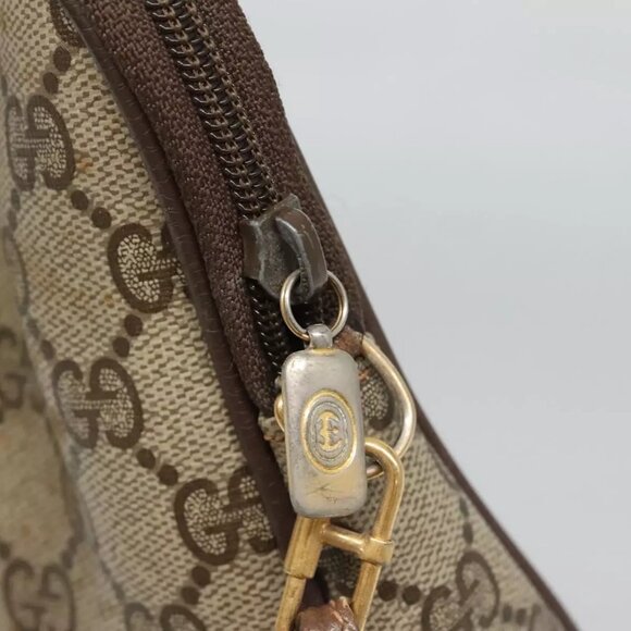 GUCCI GG Supreme Shoulder Bag PVC Beige Brown gold 97 02 068 Auth ep7562 - Picture 13 of 16